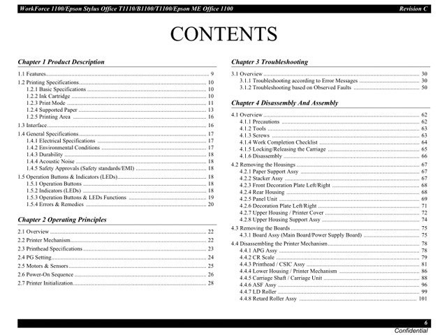 EPSON Stylus_Office_T1110_B1100_T1100_1100 Service Manual